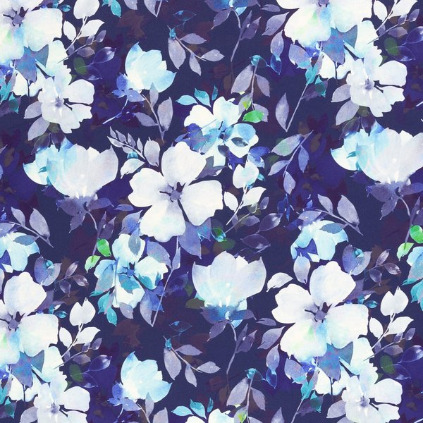 Nano-Softshell Blumen, blau